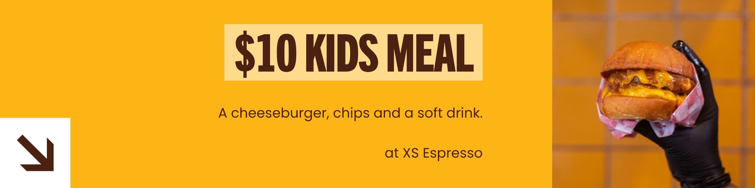 Kids meal at XS Espresso