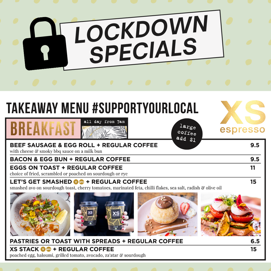 XS Espresso - Lockdown specials
